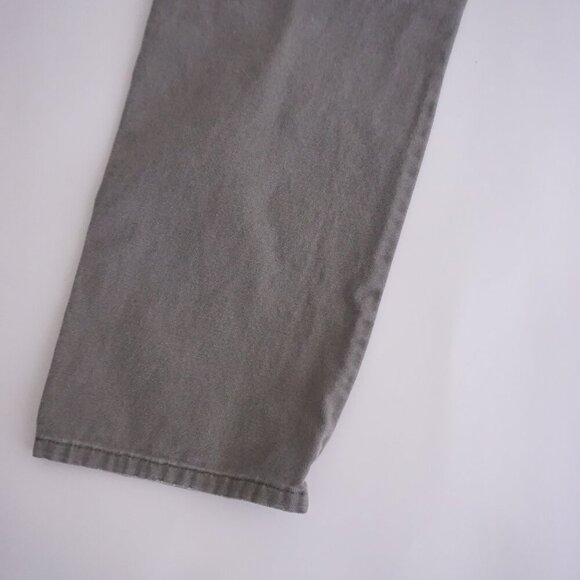 Vintage Rustler Olive Green Carpenter Dungaree Heavyweight Denim Jeans 32X32 - Picture 13 of 16